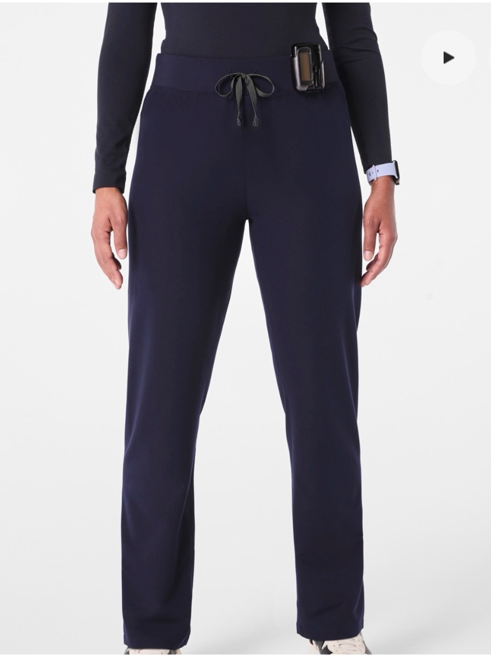 Figs High Waisted Livingston  Straight leg Scrub Pants Navy Size Small/ R